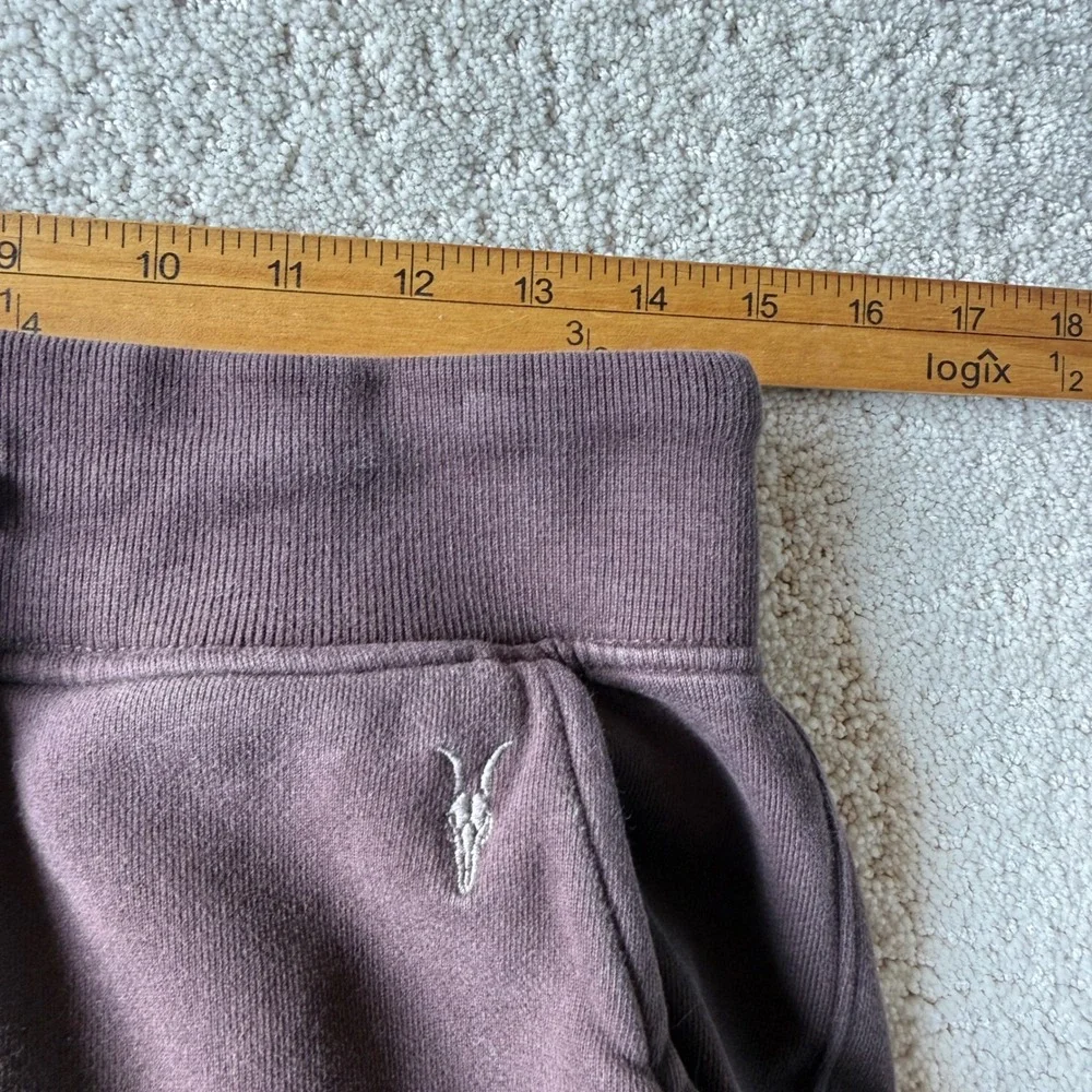 All Saints Raven Joggers Mens M Brown Slim Tapered Organic Cotton Sweatpants